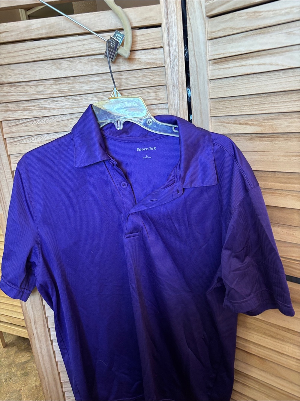 Sport-Tek Deep Purple Men's Polo Large